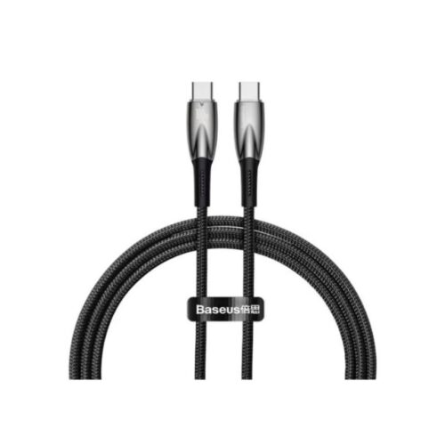 Baseus Glimmer Series 100 W Siyah 1 m Type-C to Type-C Hızlı Şarj Kablosu