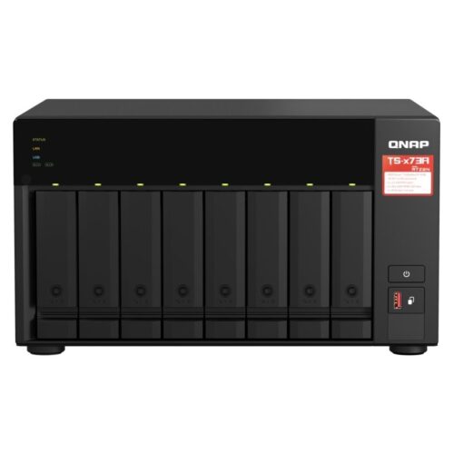 Qnap Ts-873A-8gb Ram 8 Hdd Yuvalı Siyah Nas Çoklu Depolama Ünitesi