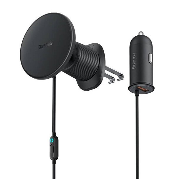 Baseus Cw01 Siyah Claw Serisi Mgsafe Wireless Şarj Araç Tutucu Araç Şarjı (AİR VENT)
