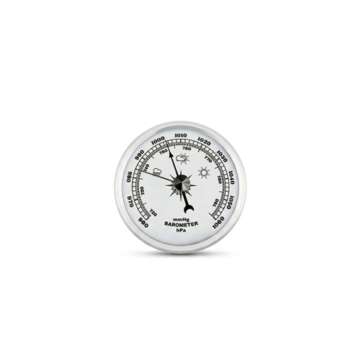Ufly Barometre Hava Basınç ölçer 70mm Gümüş Denizcilik için şık tasarım