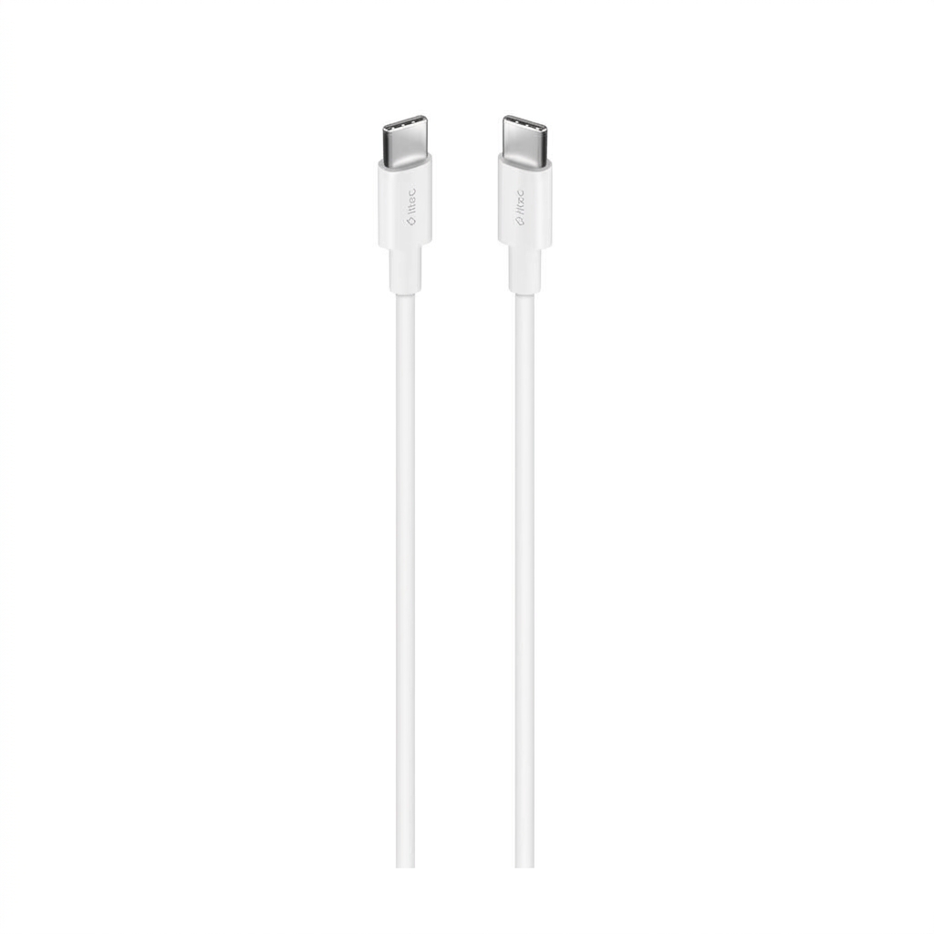 ttec USB-C - USB-C 300cm 60W PD/QC Hızlı Şarj/Data Kablosu Beyaz